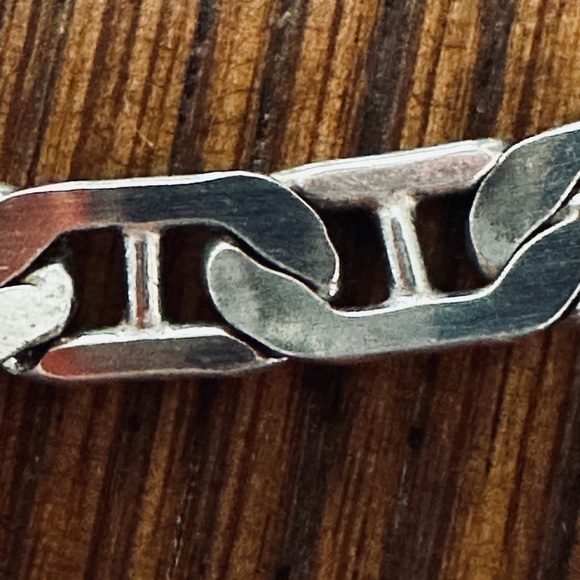 Gorgeous ITALY 925 Sterling Silver Mariner's Link Chain Necklace 18” - Picture 7 of 15